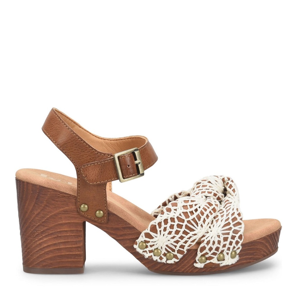 Korks Natalia Women’s 11 Slingback Sandals Platform Heel Crochet